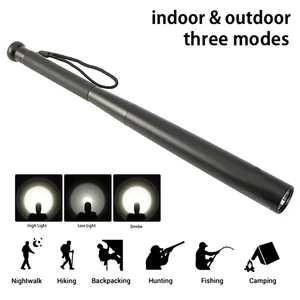 Ultra Brilhante Self Defense Baseball Bat Lanterna Stick, emergência ao ar livre, tocha de defesa pessoal, anti-motim equipamentos suprimentos 6 principais vendas bengala para defesa - №3