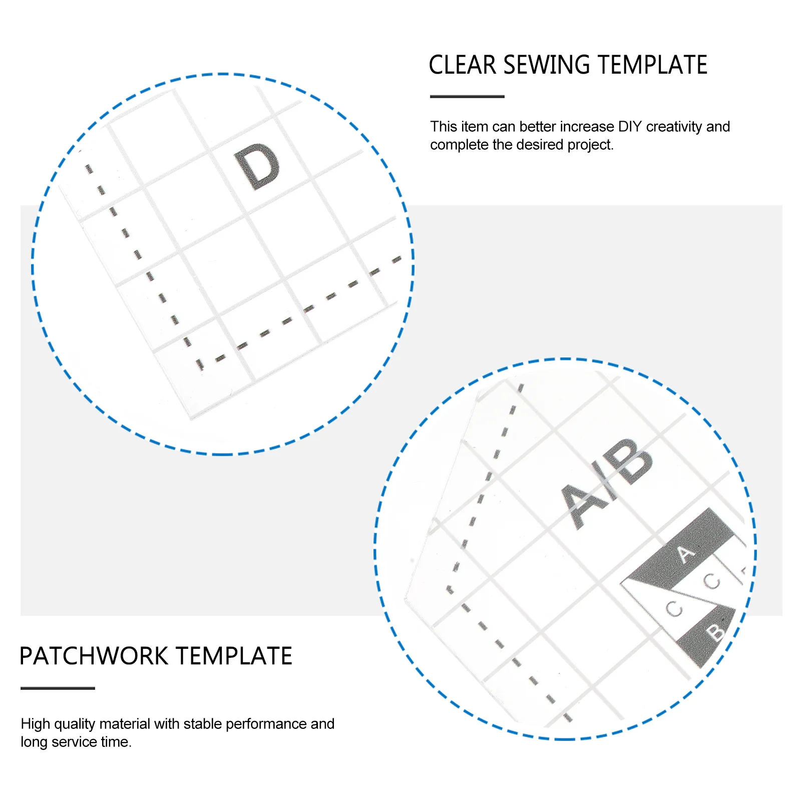 

1 комплект шаблонов для квилтинга «сделай сам», прозрачные линейки для машинного шитья, свободный пэчворк, прочный акриловый инструмент для шитья, ткань