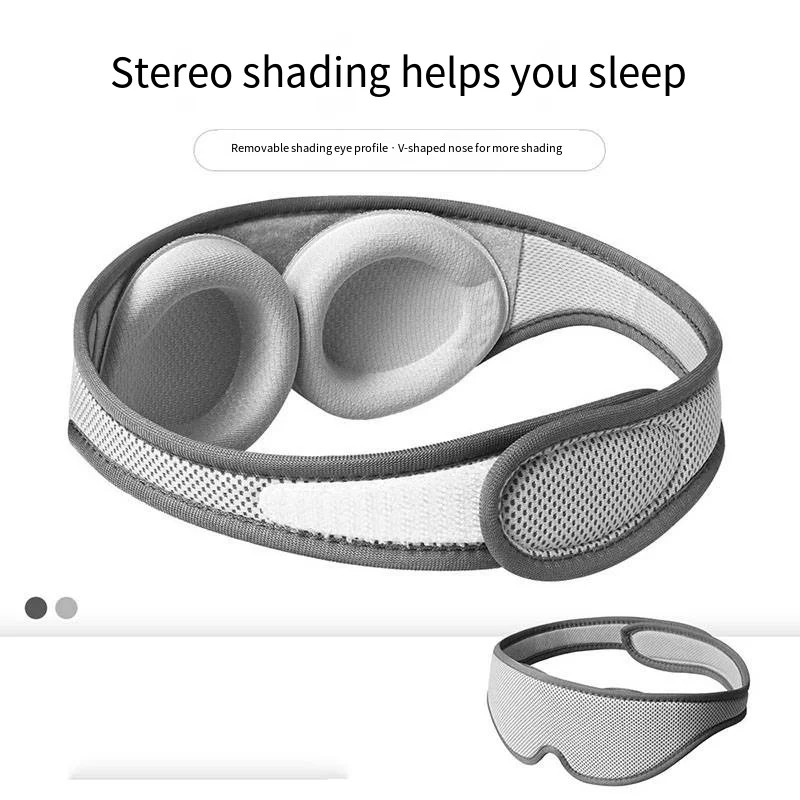 Máscara para dormir suave y delgada, 100% opaca, máscara para ojos 3D, presión ocular cero, máscara para dormir ajustable para mujeres y hombres, ayuda para dormir