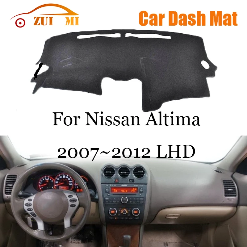 ZUIMI Dashboard Cover Dash Mat Dashmat For Nissan Altima 2007~2012 LHD RHD Dash Board Cover Pad Sun Shade