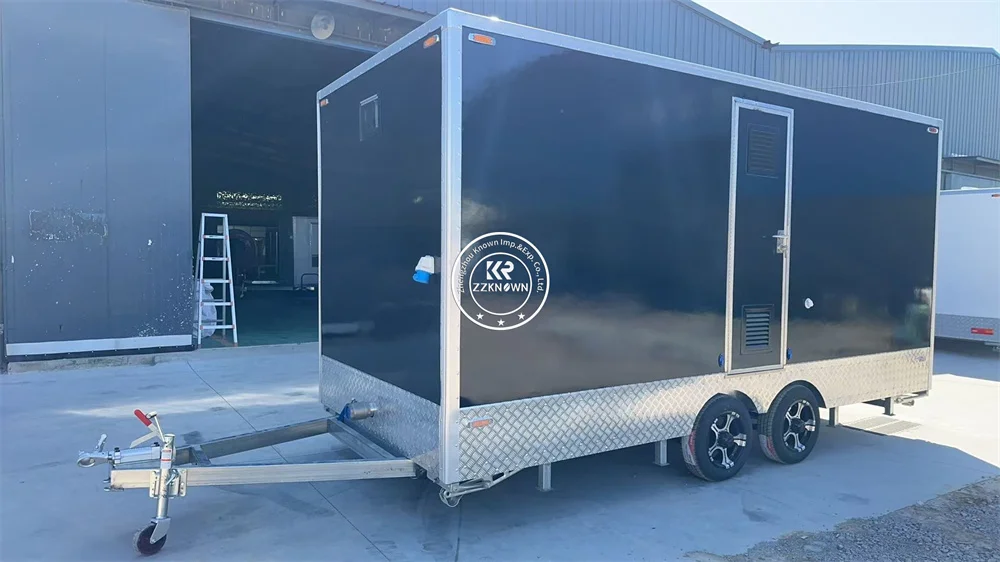 Remolque de baño móvil estándar australiano, baño exterior de lujo, remolque de inodoro de Camping prefabricado personalizado