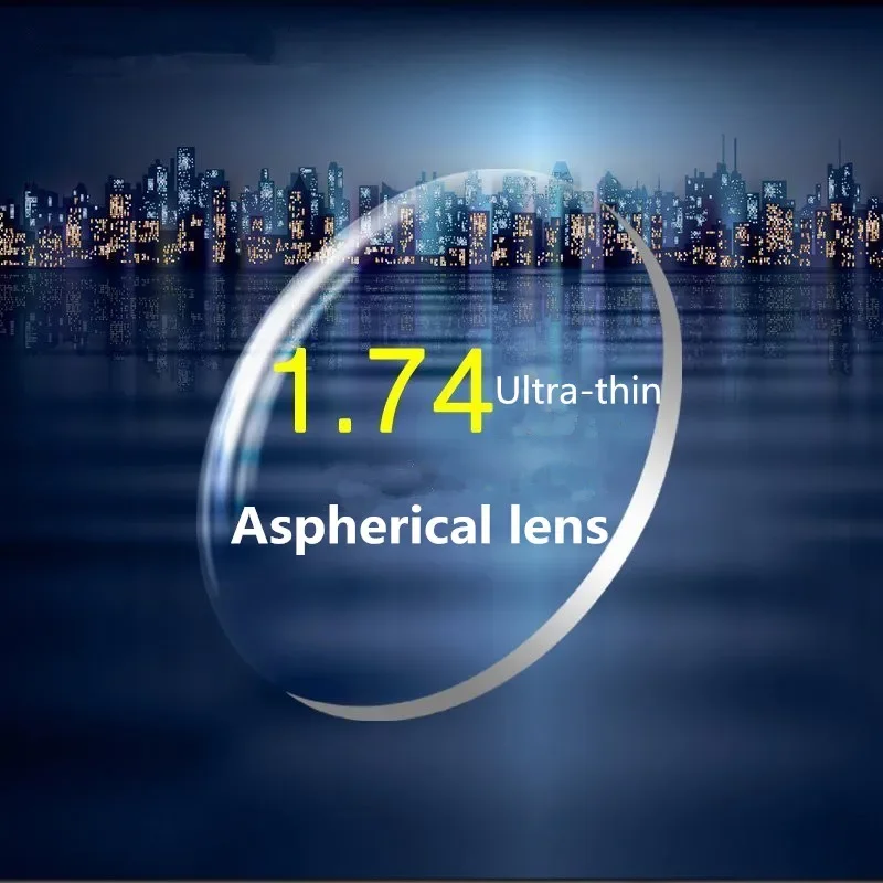 

1.74 Index High Definition Eyeglasses Aspherical Lenses Resin Myopia Ultra-Thin 2 PCS For A Pair