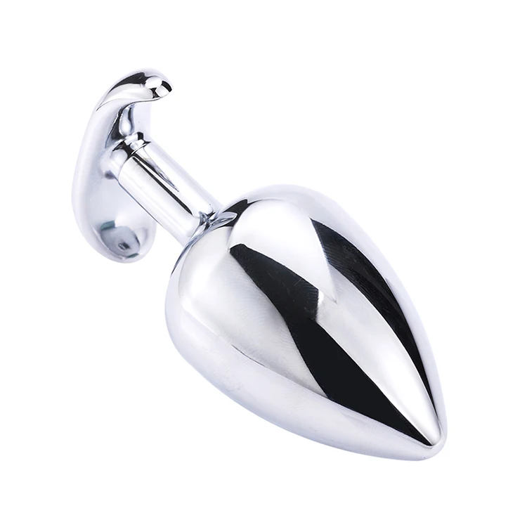 Metal Anal Plug with Corlor Jeweled 3 Style S/M/L Steel Butt Plug for Women Men Sex Anal Toys Wearing Outdoor All Day Beginner