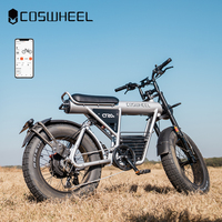 Coswheel Electric Bike CT20S 60V 27.5AH Mountain Bike OFF-Road Motorcyle For Adult 20 Inch Fat Tire Electric Bicycle VAT Free