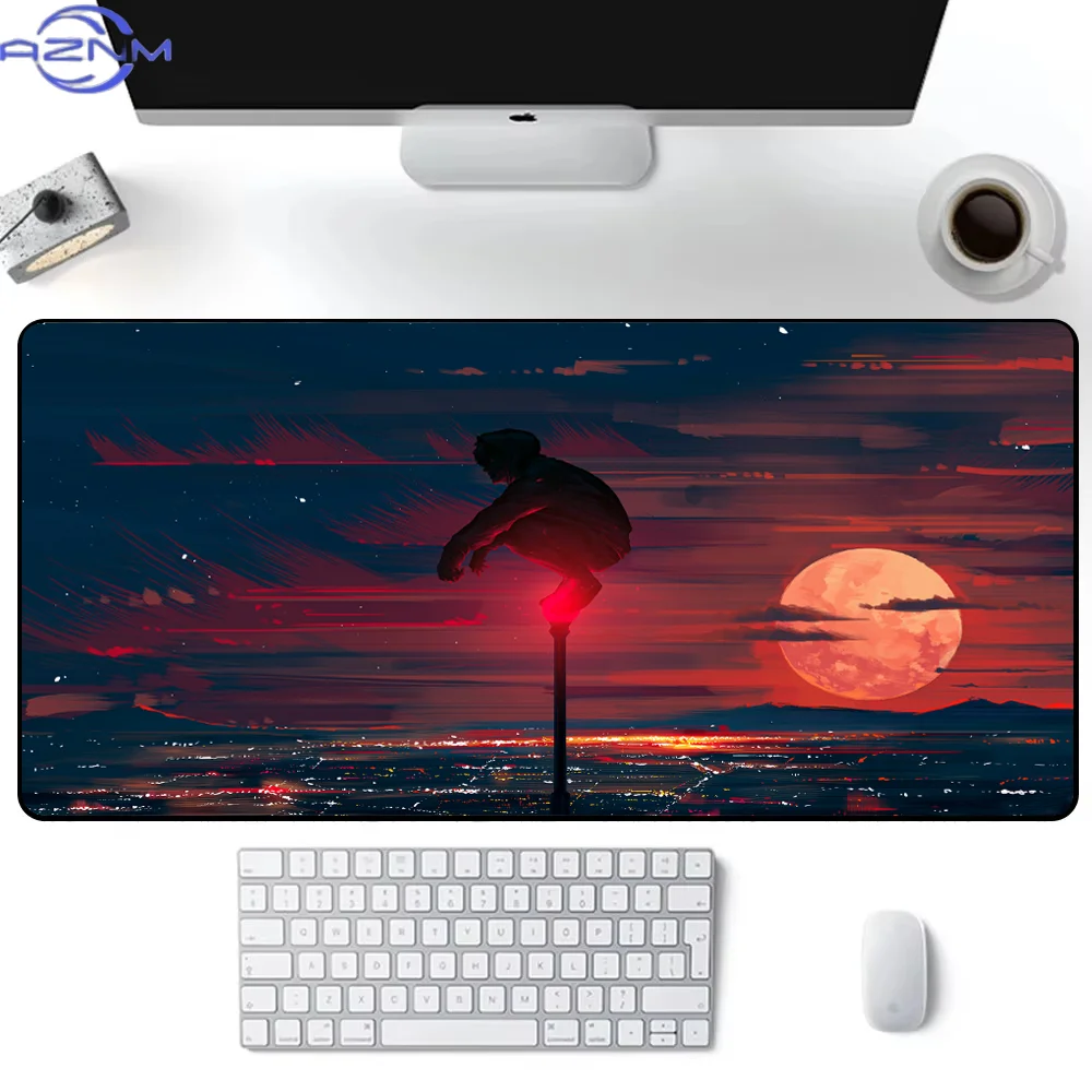 Scenic street Mousepad  Desk Mat Extended Pad Gamer Pc Table Gaming Mats Desktop Accessories Cute Carpet Table Computer Rug