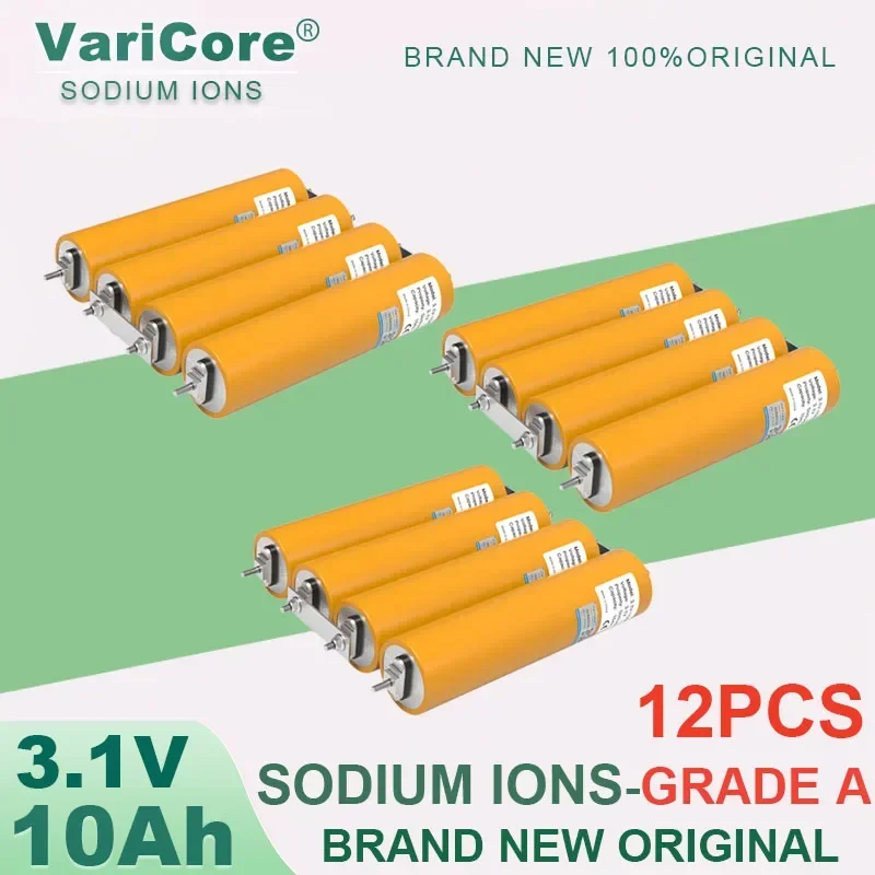 VariCore 3,1V 10Ah Natrium-Ionen-Akku 20C Beständig gegen Niedrige und Hohe Temperaturen DIY 12V 4s Wechselrichter Elektrofahrzeug Reise Camping Klasse A 10