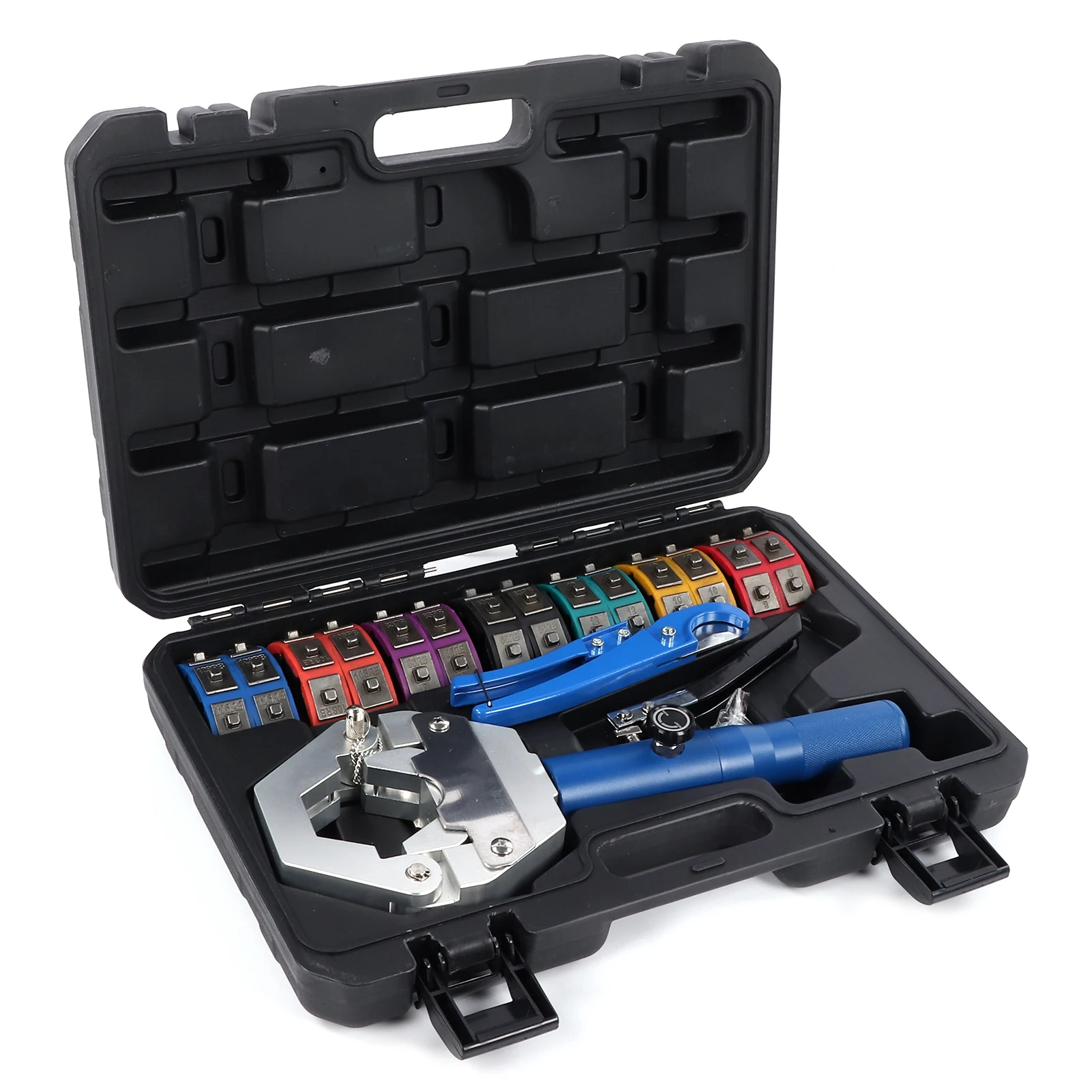 Portable Handheld Hydraulic A/C Hose Crimper Tool FS-71500, Manual Crimping Kit For Automobile Air Conditioning Pipe Fitting Rep