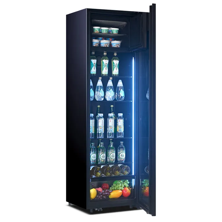 

Glass door refrigerator tea freezer wine cabinet tea commercial beverage fruit fresh-keeping