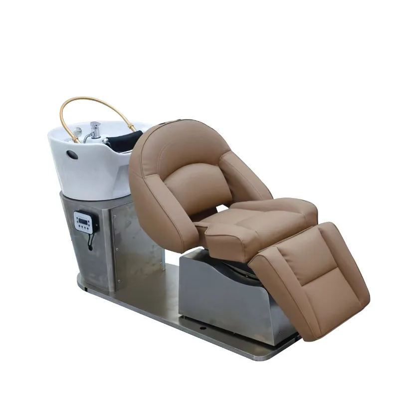

High-end Japanese simple shampoo bed Electric flush head treatment bed