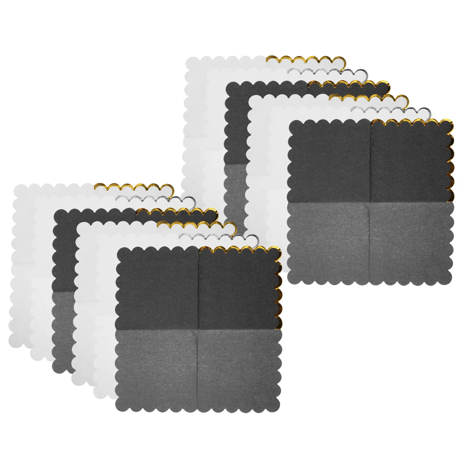 60Pcs Party Paper Napkins Metallic Decorative 25x25cm Disposable Elegant Dinner Wedding Birthday Tea Party Napkins
