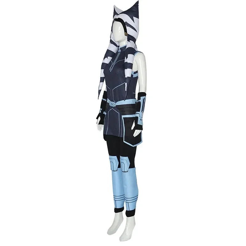 

❤New 2026 Cosplay Costume Star and for Women The Clone Wars Jedi Knight Ahsoka Tano Uniform Hat s★Halloween gift