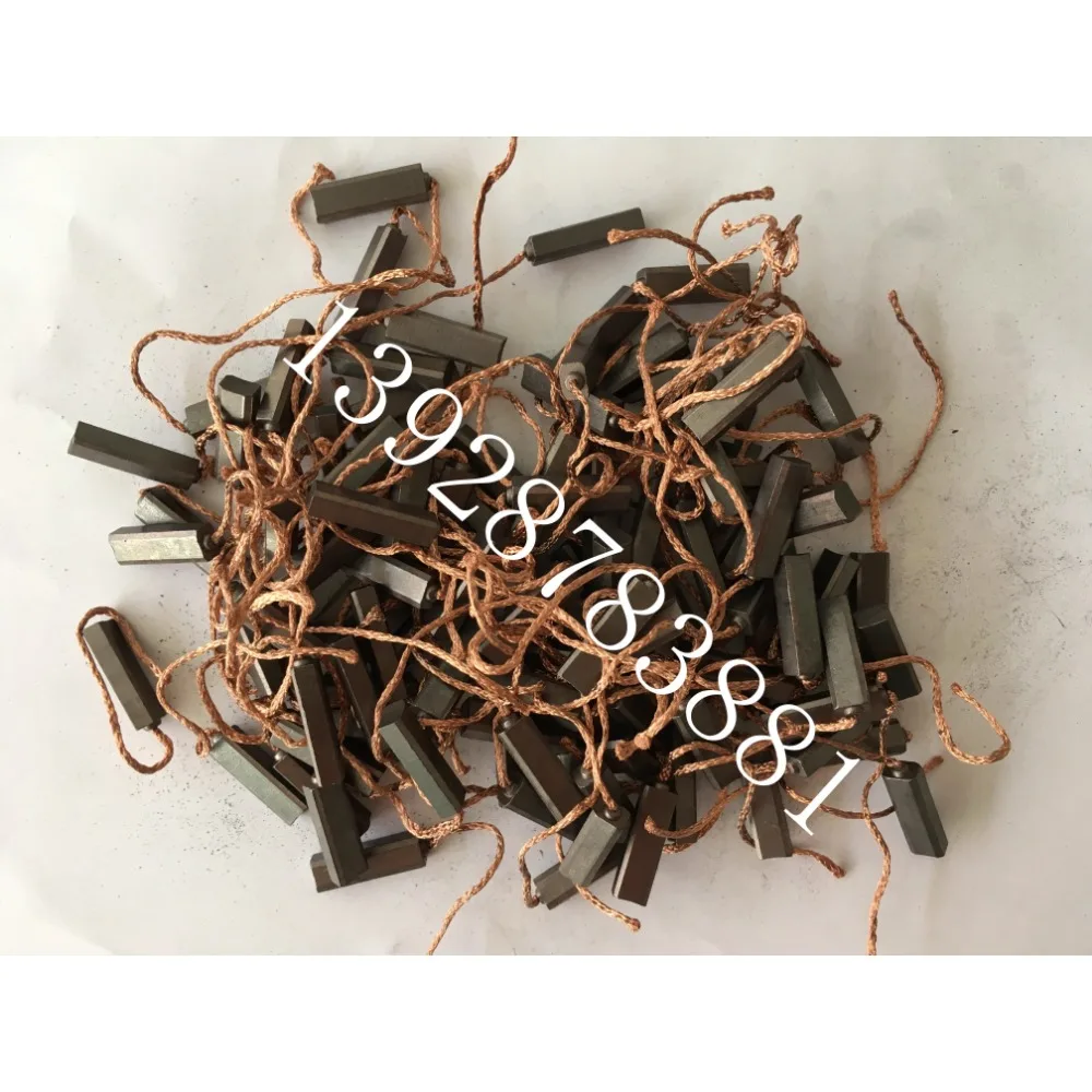 

10Pcs generator brush carbon brush particles Suitable for AVI168S3002 AVI147D3002 long carbon brush particles