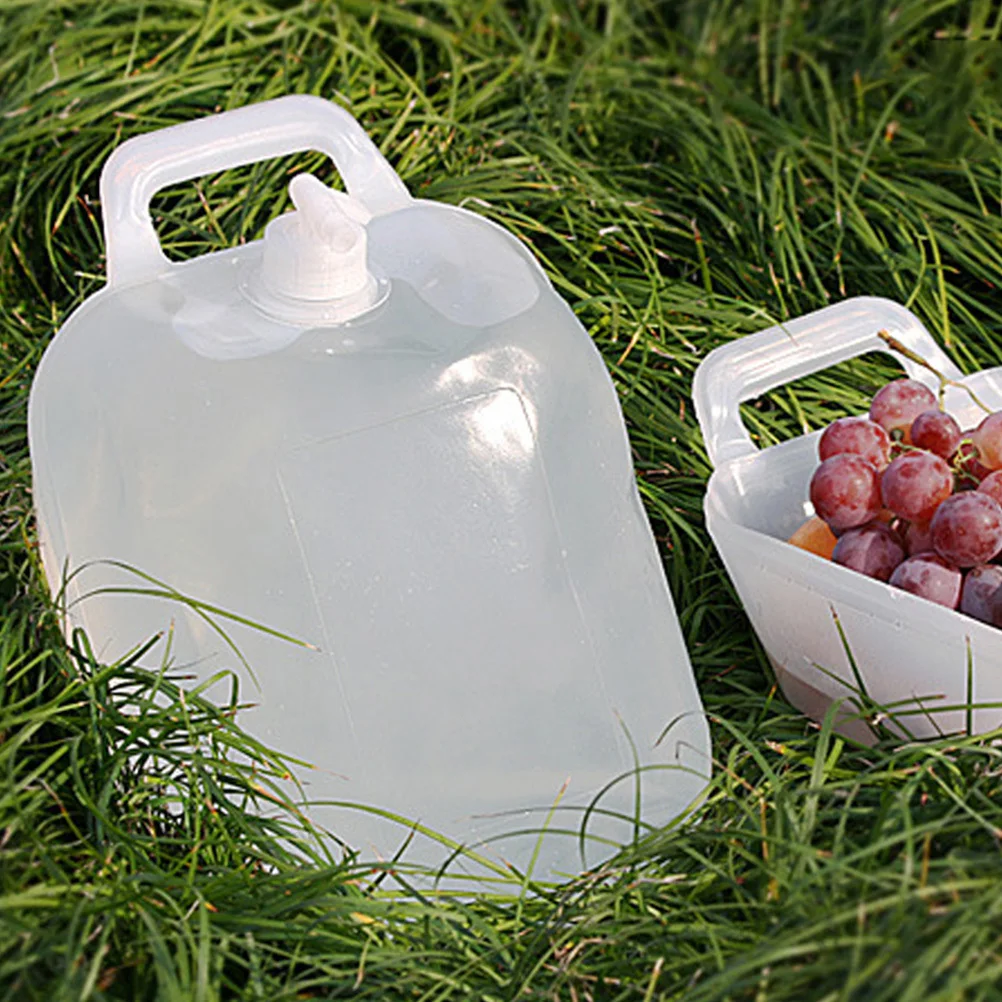 

1Pcs Collapsible Water Tank Portable Large Capacity Outdoor Camping Water Container Pe Durable Bucket Fruit Bowl
