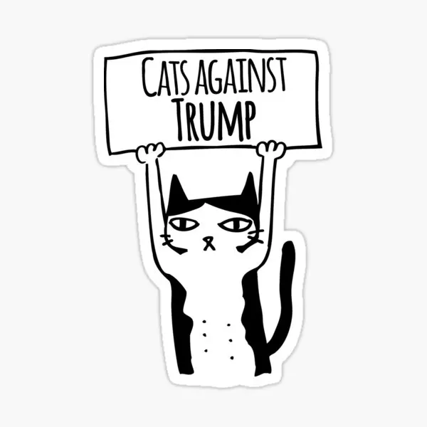 Cats Against Trump Sticker Sticker for Laptop Decor Bedroom Car Cute Cartoon Art Fashionable Public Suitcase