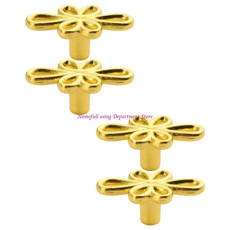 Antique Bronze Hardware Strong Metal Mixture Knob Unique Blossomy Drop Separately Packaged Drawer Handle For Home Use
