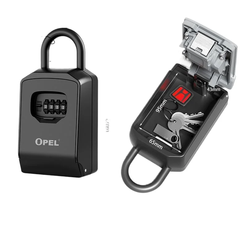 Password key box Construction site cat's eye password lock box Wall-mounted homestay key Password box Anti-theft