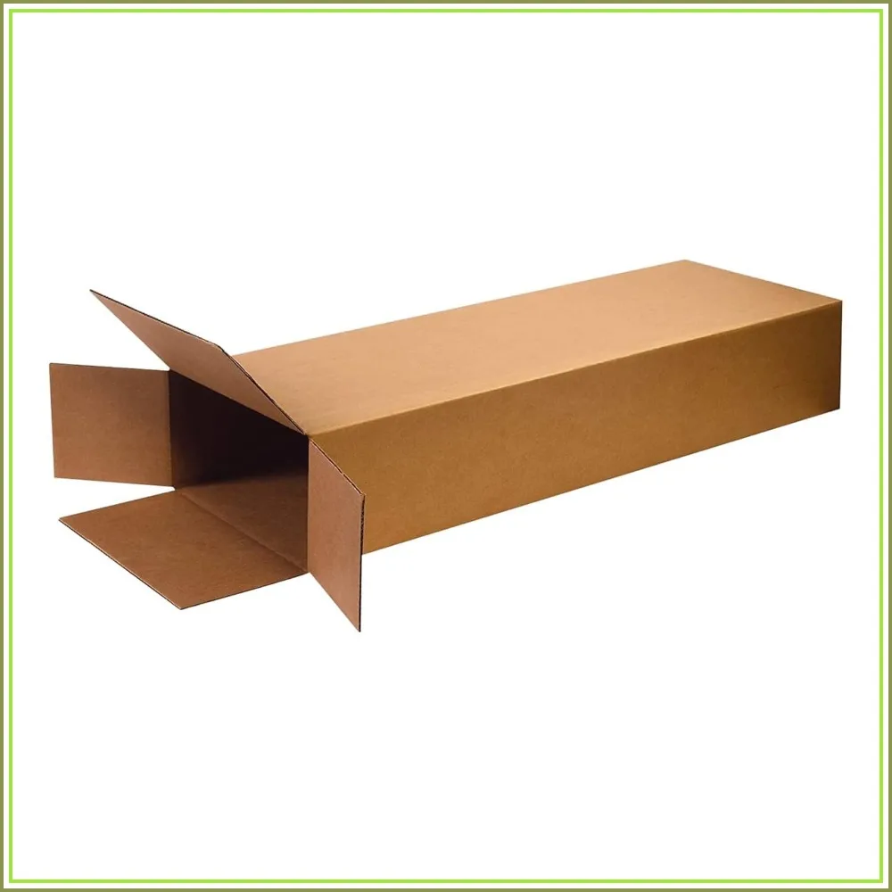Heavy-Duty Guitar Shipping Boxes (Pack of 5) – 18" x 6" x 45" Corrugated Cardboard Box for Acoustic & Electric Guitars – Professional Grade Reinforced Protection