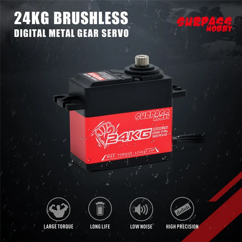 

Surpass Hobby S2400Bl 24Kg Brushless Digital Steering Gear Ds- B004-C -Cyw-0124Kg Semi-Aluminum Frame Brushless Steering Gear