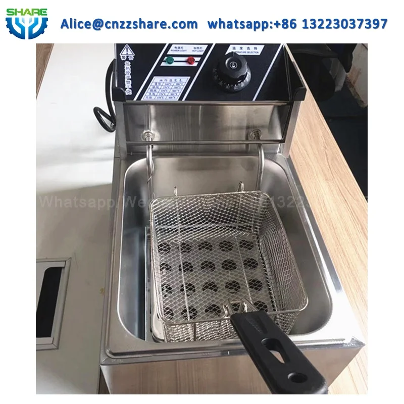 Used commercial kitchen chicken deep fryer potato chips fry frying machine