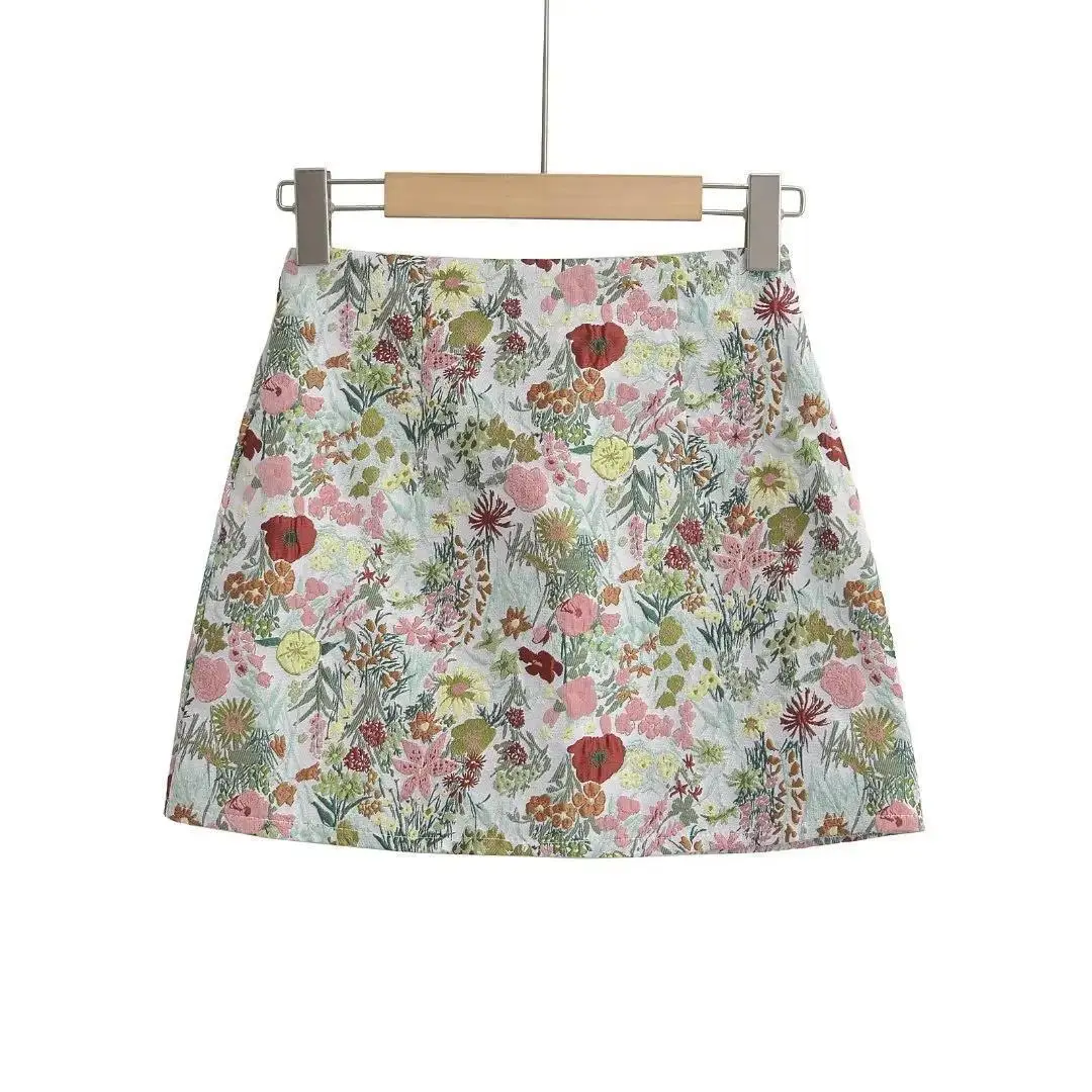 Mini shorts de bordado floral feminino, calça curta sexy festa, verão