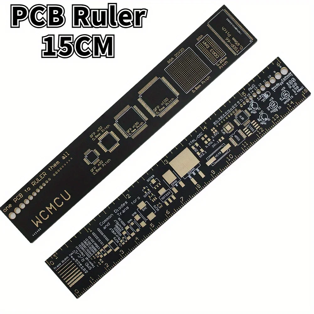 3-Type PCB Ruler 15cm 20cm 25cm Multi-functional Measuring Tool Capacitor SMD Diode Transistor for Arduino Engineering Ruler