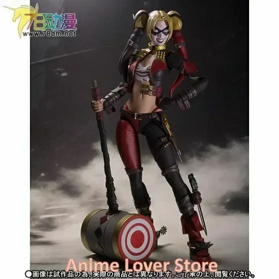 In Stock Bandai Original MARVEL S.H.Figuarts SHF INJUSTICE Harley Quinn Anime Figures Toys for Kids Gift Collectible Model