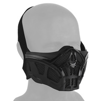 Tactical Scorpion Half Mask Airsoft Protective Half Face Mask Inner Silicone Design Breathable Masks