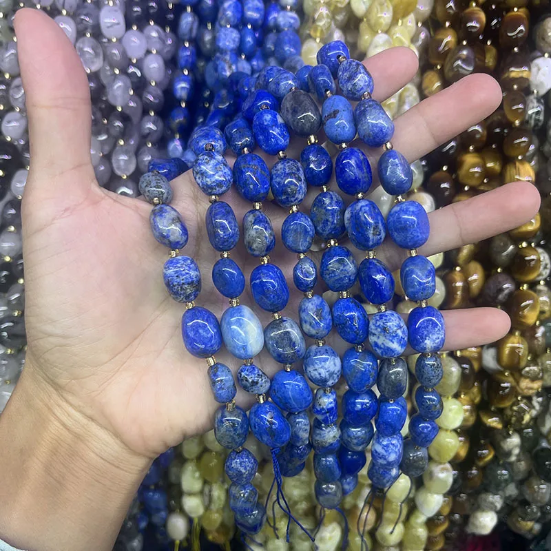 

12-16mm lapis lazuli Beads Irregular Loose Natural Stone Beads for Jewelry Making Diy Earrings Bracelet Necklace Accessories