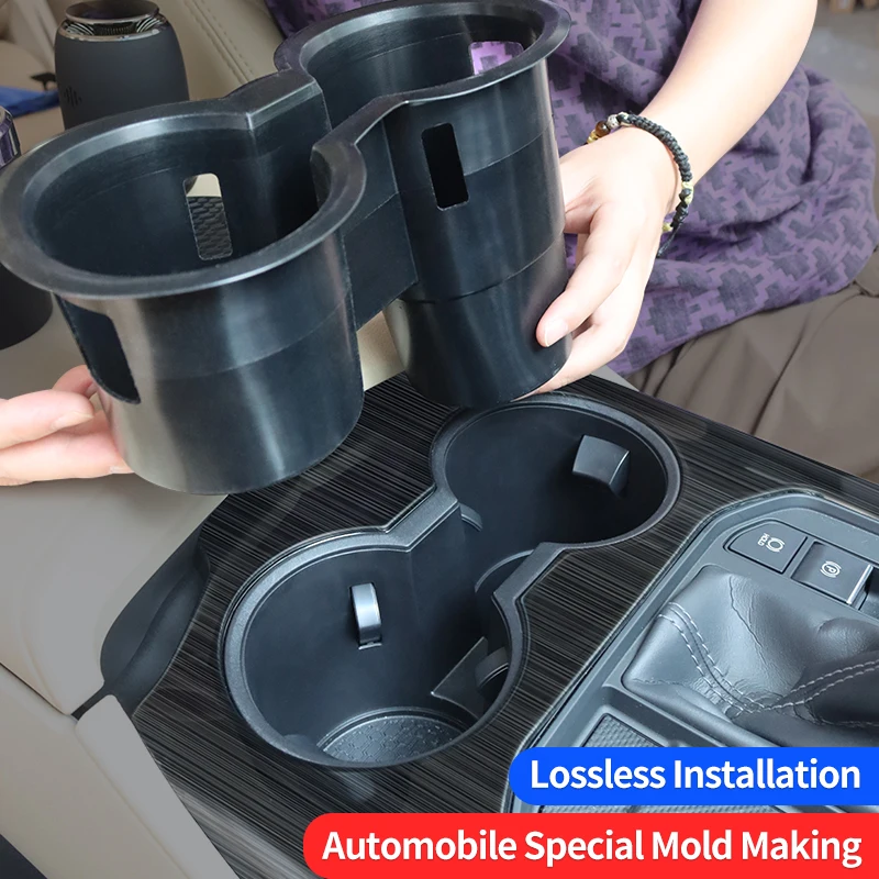 Suitable for Toyota Land Cruiser 300 central storage box refitting 2021 2022 2023 2024 water cup mat decoration accessories