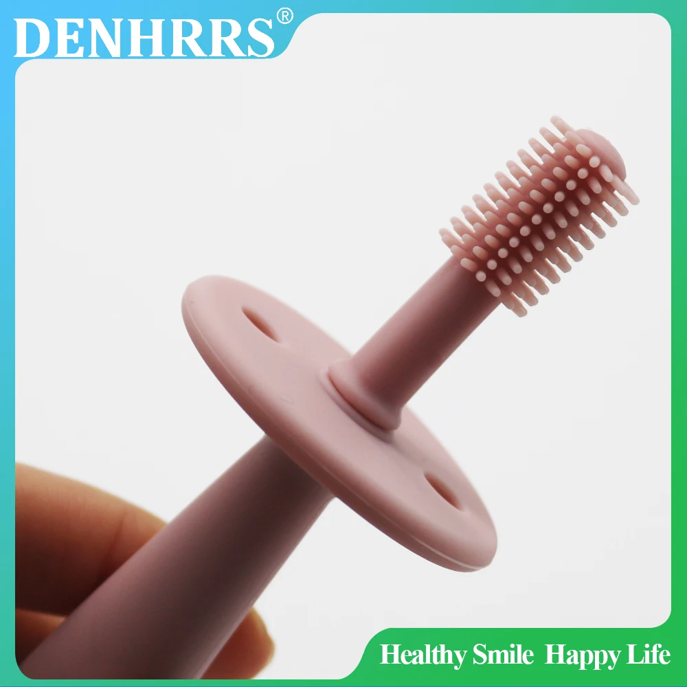 

1Pc Baby Finger Toothbrush and Suction Cup Toothbrush Soft Silicone Cleaning Toothbrush For Kids