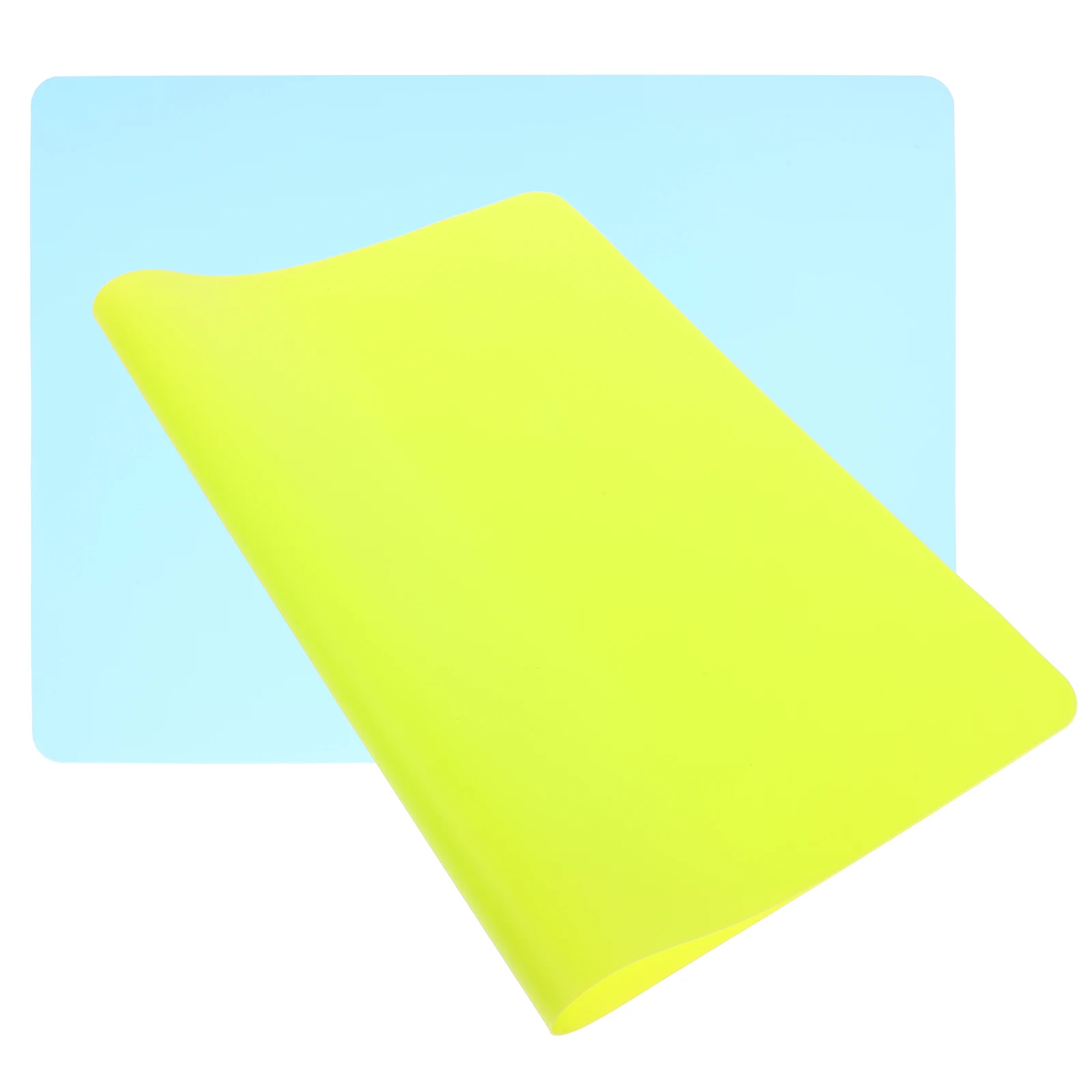 

2Pcs Placemats Silicone Durable Safe Non-Stick Stain-Resistant Easy Clean Lightweight Portable for Dining Table