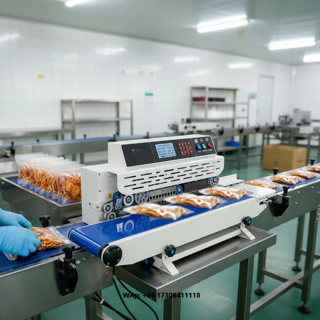 WAISU 2026 Plastic Bag Band Heat Sealer Continuous Sealing Machine for Pet Food Bags Various Plastic Packaging Bags
