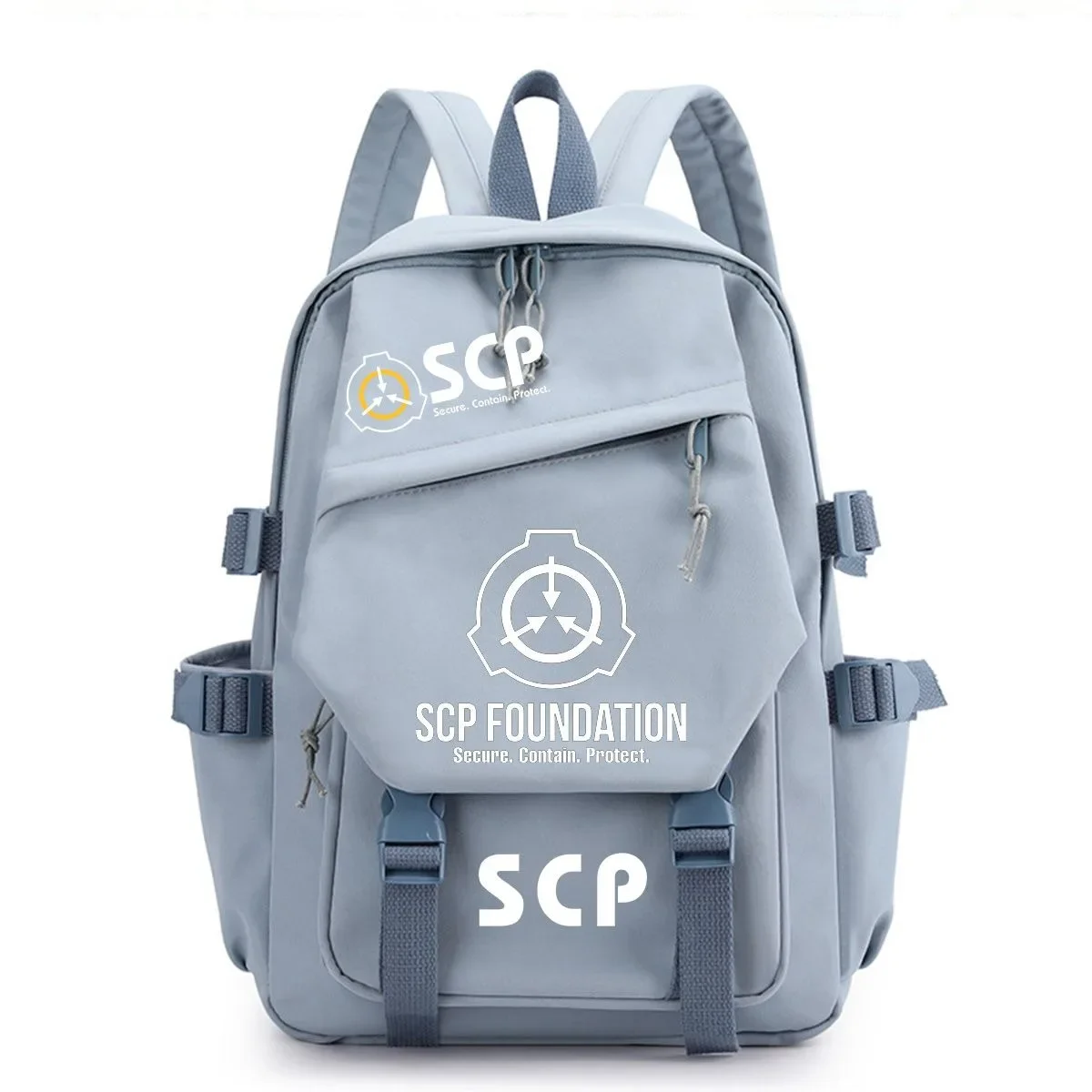 Black Blue Green White Pink, SCP Foundation, Student Kids Teens School Bags, Large Capacity Mochilas Anime Backpacks Girls Boys