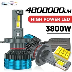 ACTVTCA-faro Led para coche, bombillas de 9005 W, 30000lm, H4, H7, H11, H8, H9, 9006, 9012, 6000, HB3, HB4, HIR2, 1800 K