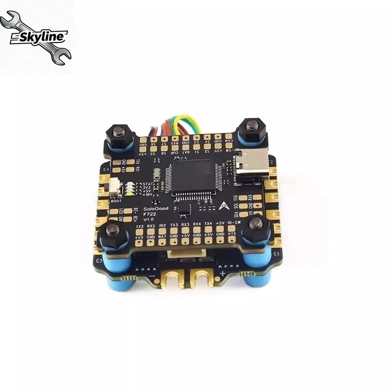 V1 60A Stack Flight Controller, ICM42688P Dual BlackBox 3-6S for 7-10 Inch Freestyle Drones