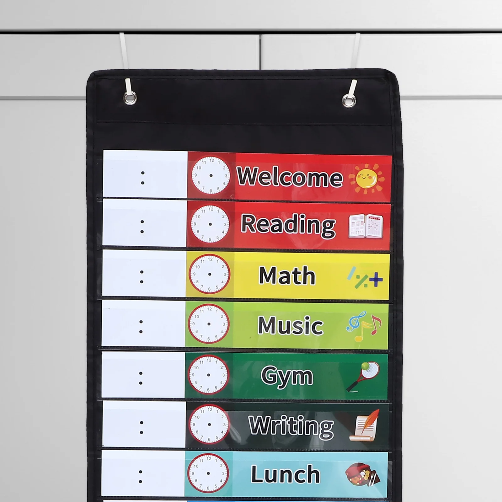 

1Set Calendar Hanging Bag Oxford Cloth Multi-Pocket Organizer Wall Schedule Hanging Pouch Home Decorative Reminder