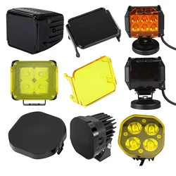 3 inch/4 inch Led Work Light Cover Dustproof Protector Cube Pods Cover /9inch Round Driving Light Lens Cover For Offroad ATV SUV