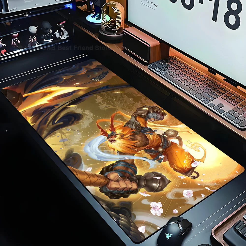 

Wukong League of Legends Mousepad Mouse Mat Desk Mat With Pad gaming accessories Prime Gaming XXL Keyboard Pad