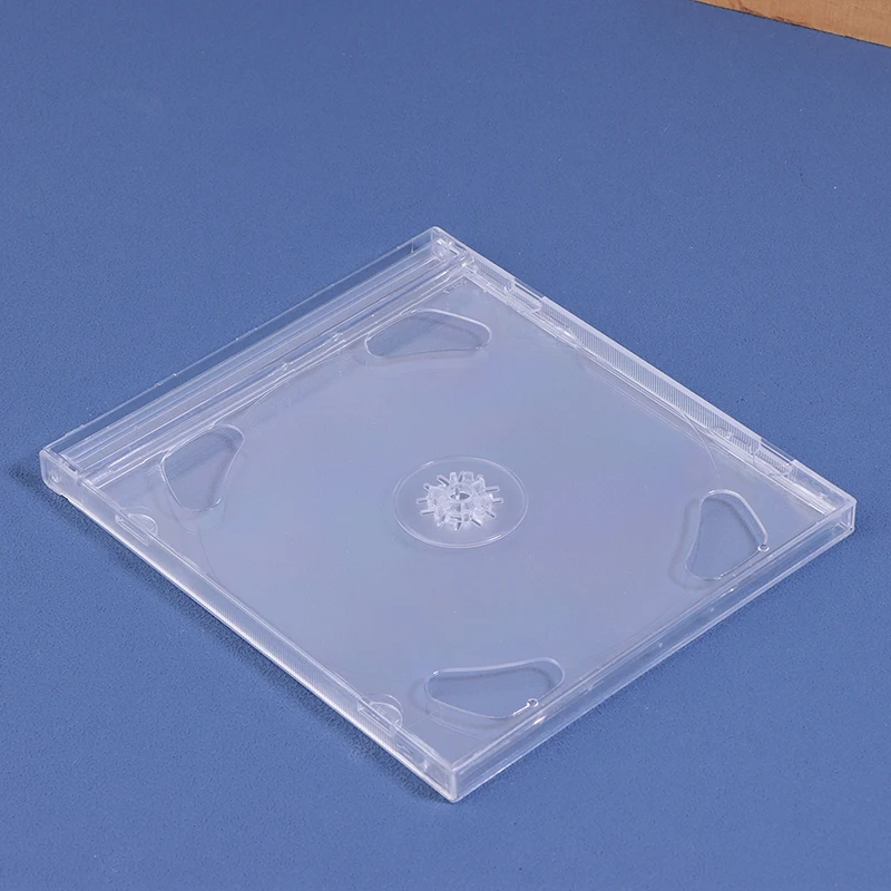 Transparent Plastic Double Disc DVD Case Portable CD Storage Package Case Durable DVD Box Thicken CD DVD Disc Box Storage Case