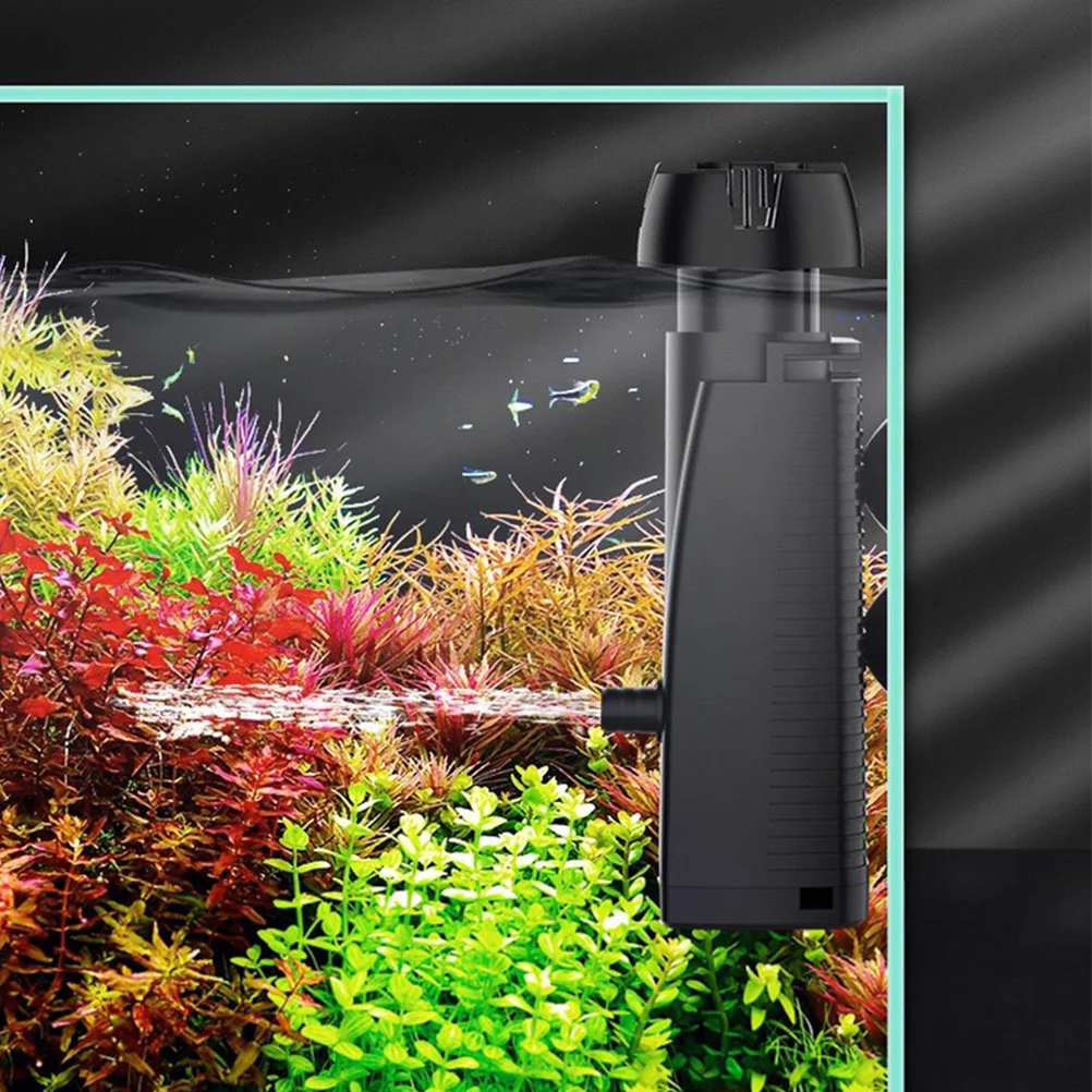 

Aquarium Fish Tank Surface Oil Film Remover Premium PVC Suction Cup Installation Quiet Electric Oil Film Skimmer Eu Plug