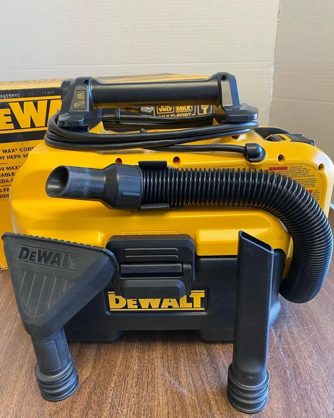 DeWALT DCV581H 18V/20V MAX cordless/wired dry and wet vacuum cleaner - bare metal tool- 110V