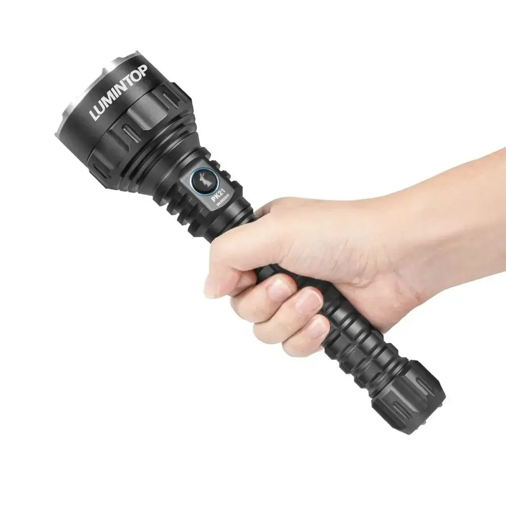 21700 flashlight Lumintop PK21 XHP 70.3 LED 8100 lumens 1200 meters powerful torch Anduril Firmware searchlight