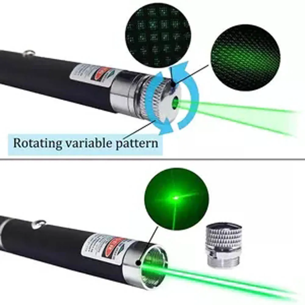 (Do not provide batteries) Green Red Laser Pointer Teaching Tool Pet Automatic Cat Toys Laser Focus Lazer Pen Combination view 6