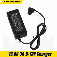 16.8V 3A D-Tap Battery Charger For Sony V-Lock/V-Mount Battery Pack Camera Battery Camcorder Power Adapter dtap Plug