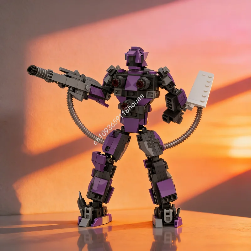 487pcs MOC Shockwave Transformers Dark The Moon Creator Model Building Toy Christmas Gift Blocks Construction Education Brick