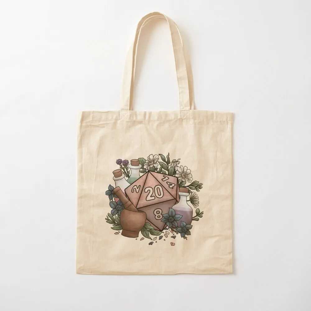 Alchemist D20 Tabletop RPG Gaming Dice Tote Bag shopping bag logo bags woman 2025 shopper bag women canvas Canvas Tote