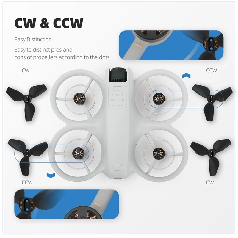 Dji Neoドローン用の軽量プロペラ,カラーパドル,クイックリリース,低ノイズ,ブレード,スペアパーツ,2個
