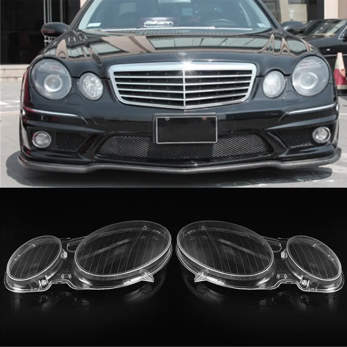 

2118202961 For Mercedes Benz E Class W211 E240 E200 E350 E280 E300 02-08 Car Front Headlight Headlamp Lens Cover Clear Lampshade