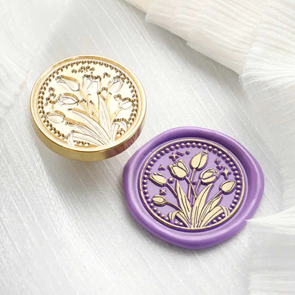 

1 Set Diy Crafts Stamp Envelope Decoration Scrapbook Decorative Wax Seal Retro Sealing Stamp For Gift Packing Invitation Wine