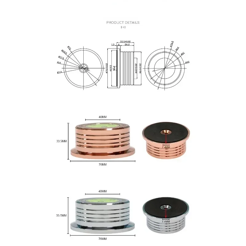 Universele 50/60Hz Vinyl Platenspeler Schijf Draaitafel Stabilisator Met Niveau Draaitafel Platenspeler Stabilisator 7Mm Gewicht Klem